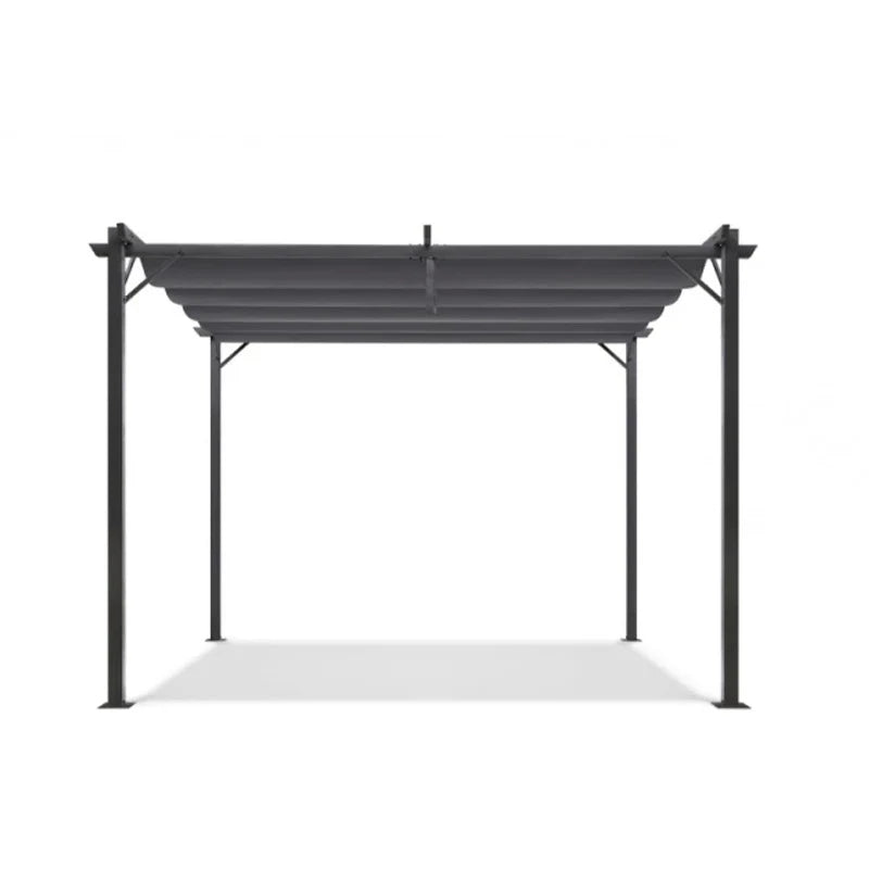 Pergola métallique Inkazen avec toit pliant 3 x 4 x 2,3 m