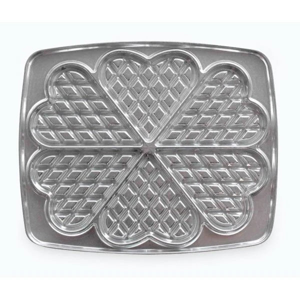 Jeu de plaques traditionnelles 6 gaufres cœur 030521 Super 2 Lagrange