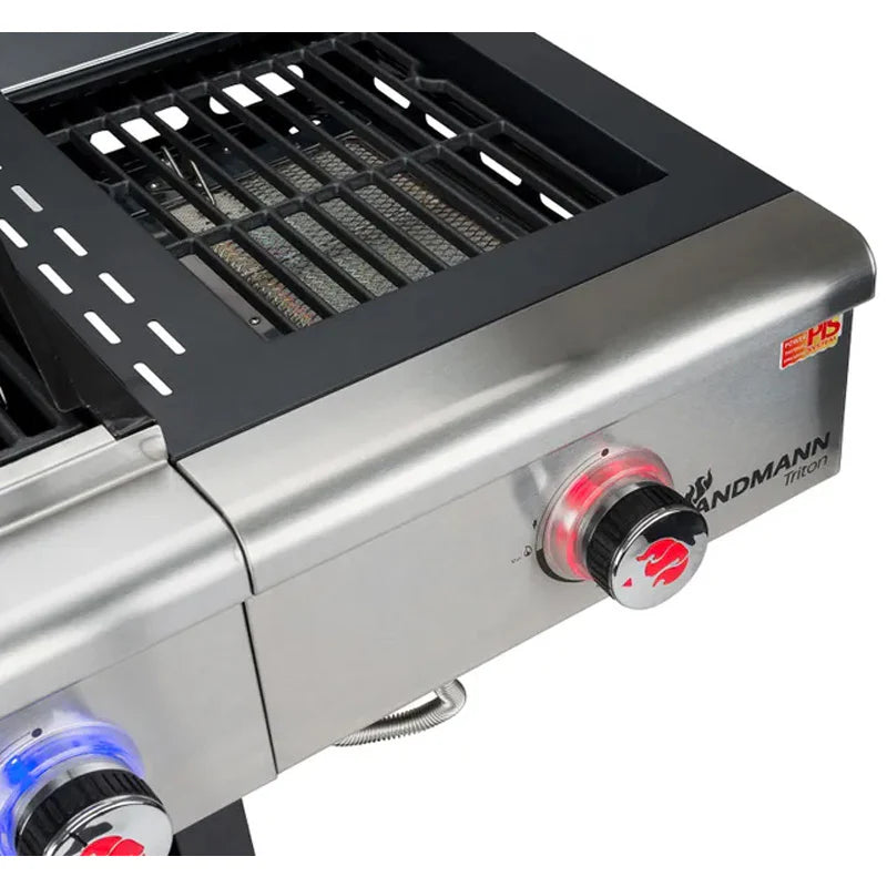 Barbecue au gaz Triton 4+1 Maxx inox, gris