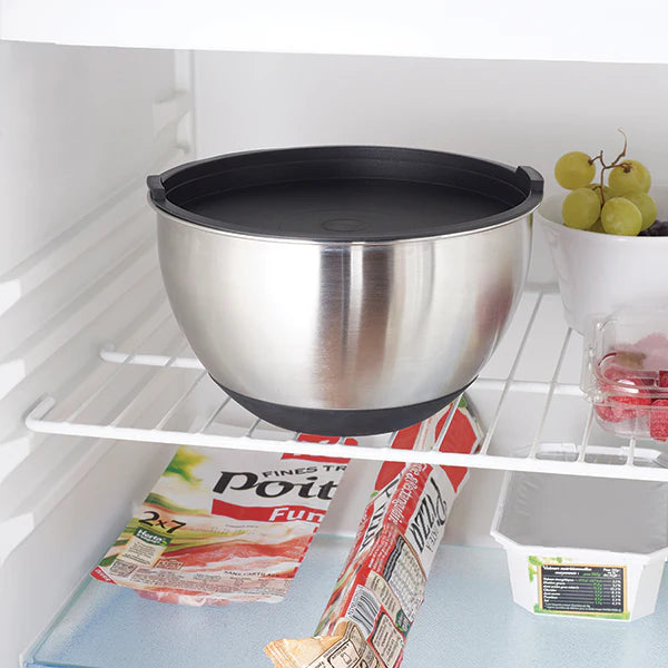 Lot robot cuiseur multifonction 4,5 L 1000 W et 2 bols inox avec couvercles Mathon