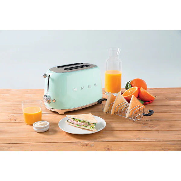 Toaster 2 tranches vert d'eau 950 W TSF01PGEU Smeg
