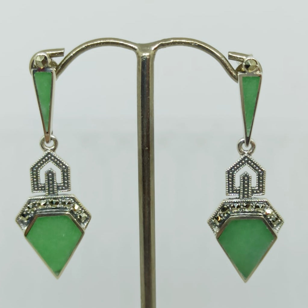 Boucles d'oreille Stéphanie Jade