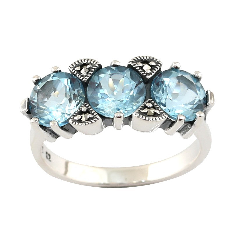 Bague Pia Topaze Bleue