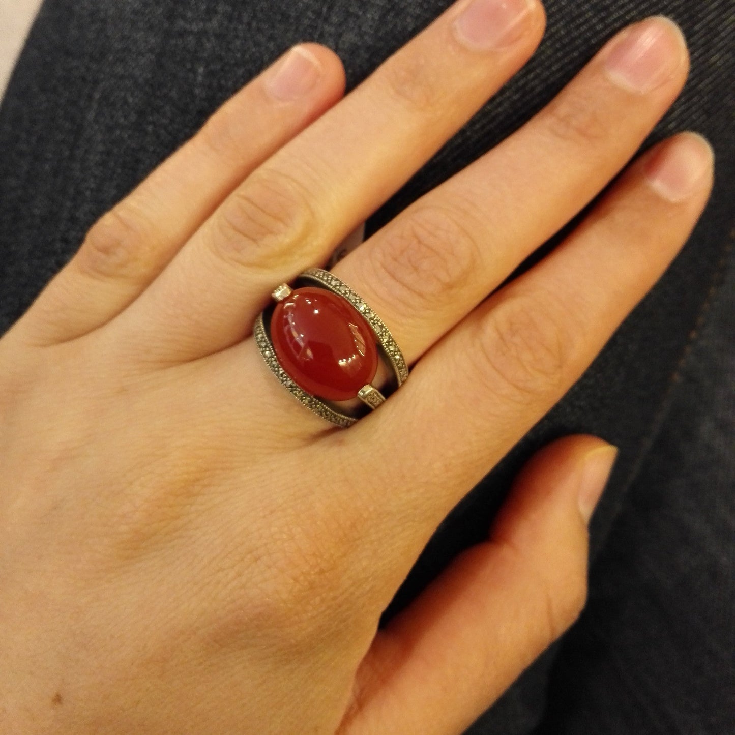 Bague Luna Cornaline