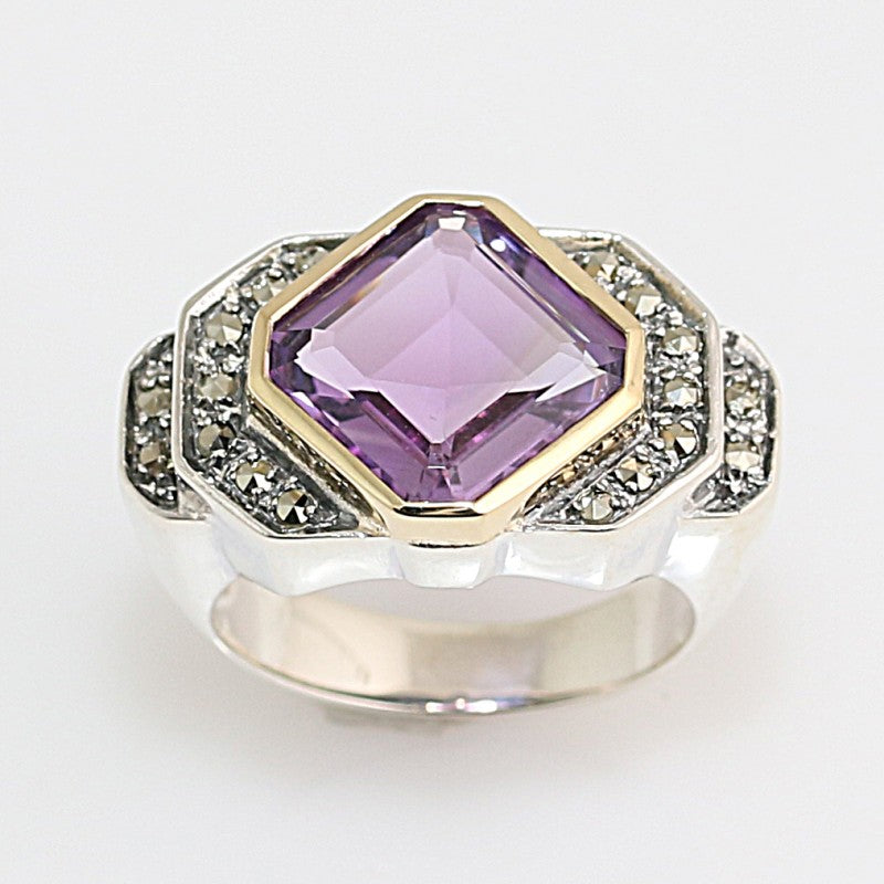 Bague Tank Améthyste