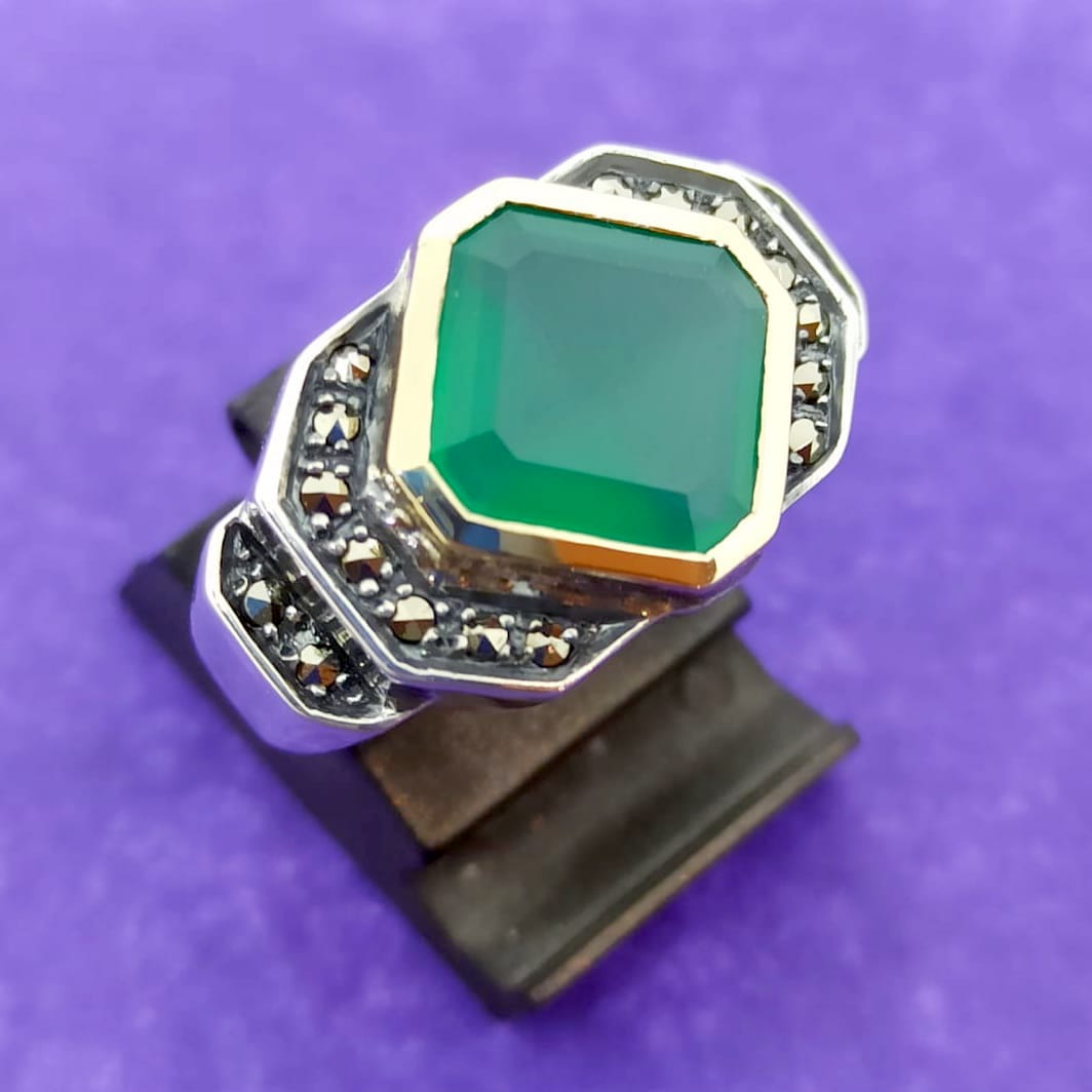 Bague Tank Agate