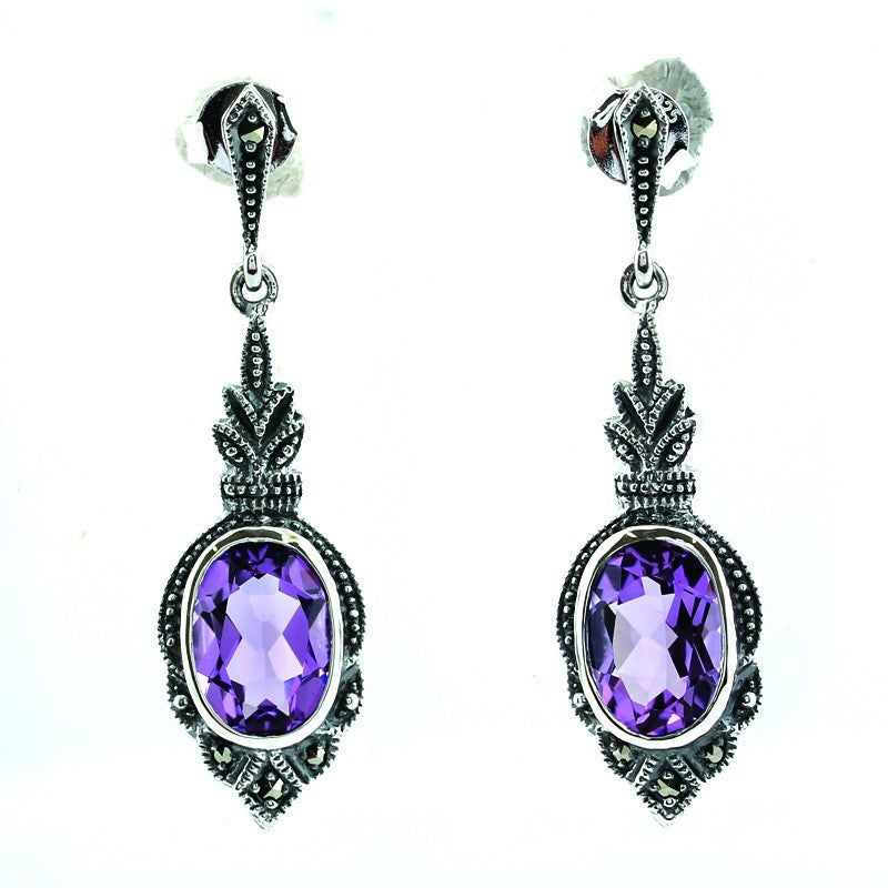 Boucles d'oreille Lea Améthyste