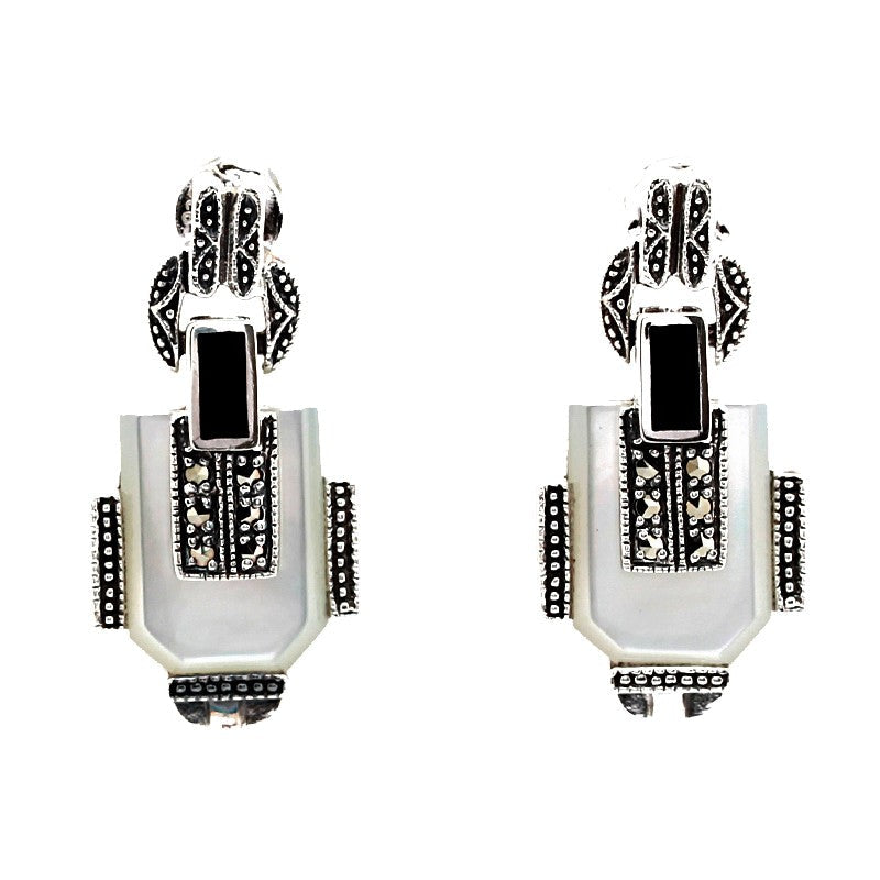 Boucles d'oreille Laure Nacre