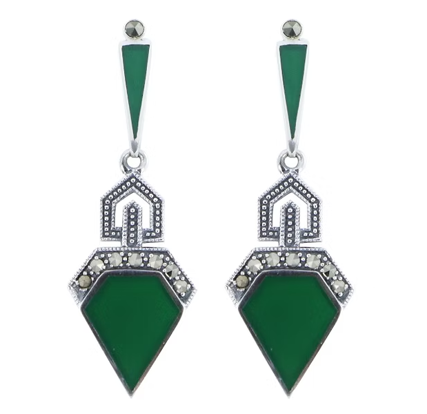 Boucles d'oreille Stéphanie Agate