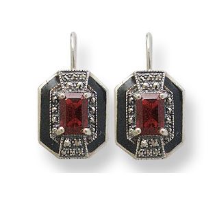 Boucles d'oreille Marianne Grenat