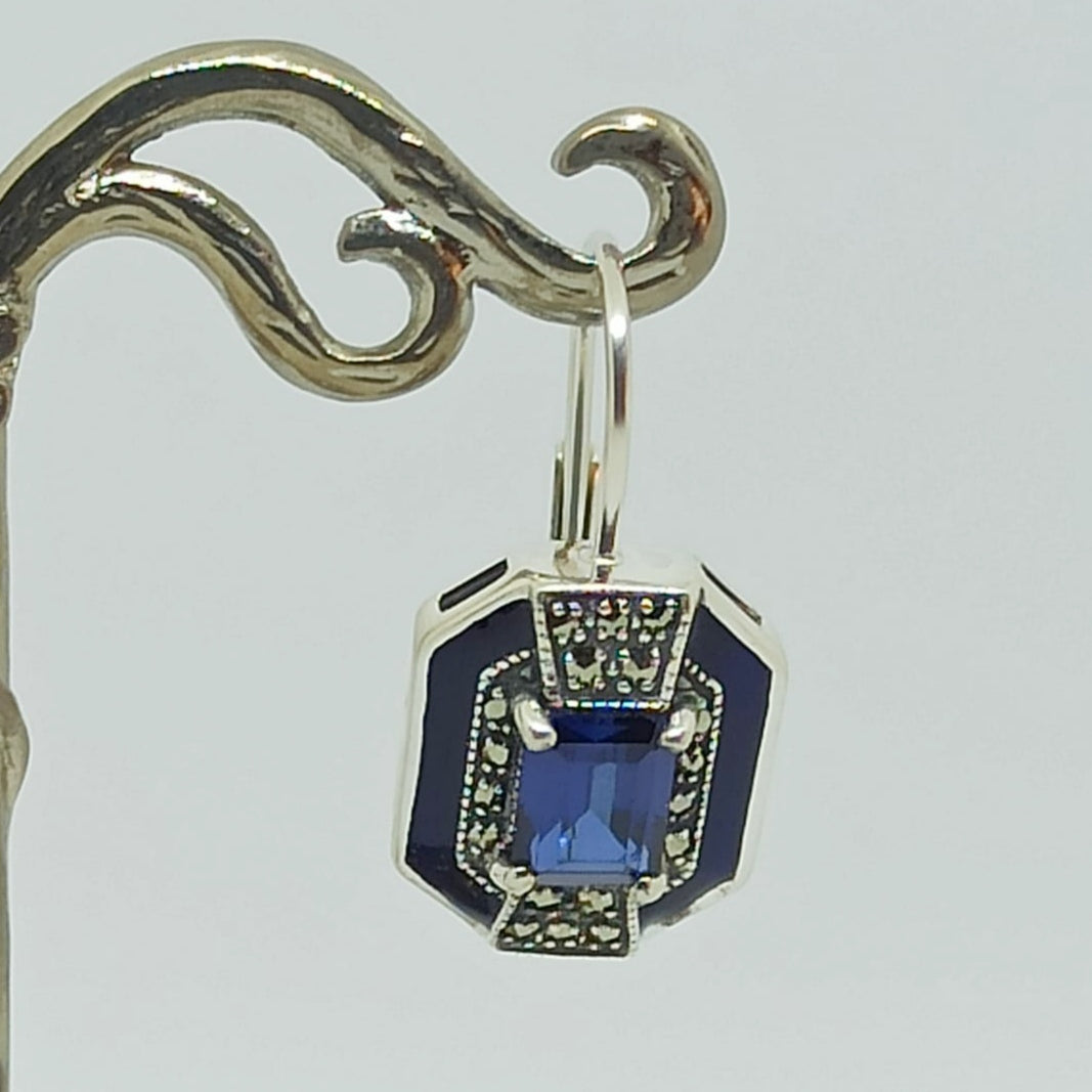 Boucles d'oreille Marianne Saphir