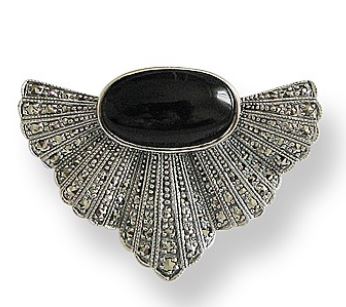 Broche Isaure Onyx