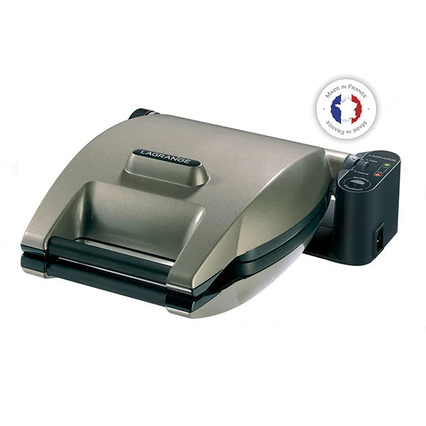 Gaufrier électrique 2 plaques Premium Gaufres® taupe 1200 W Lagrange