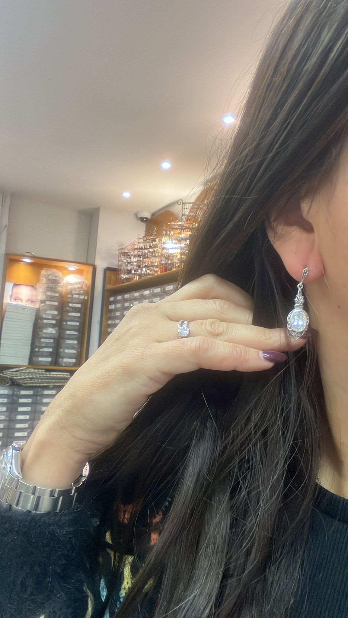 Boucles d'oreille Lea Zirconium