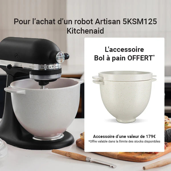 Robot pâtissier Multifonction Artisan Noir Onyx 300 W 5KSM125EOB Kitchenaid
