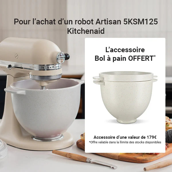 Robot pâtissier multifonction Artisan crème 300 W 5KSM125EAC Kitchenaid