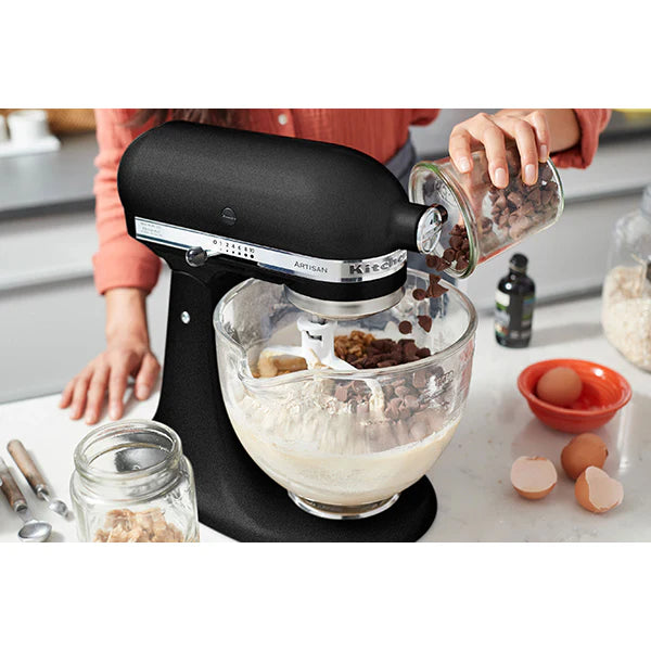 Robot pâtissier Artisan à tête inclinable 4,8 L 300 W noir truffe 5KSM175PSEBK Kitchenaid
