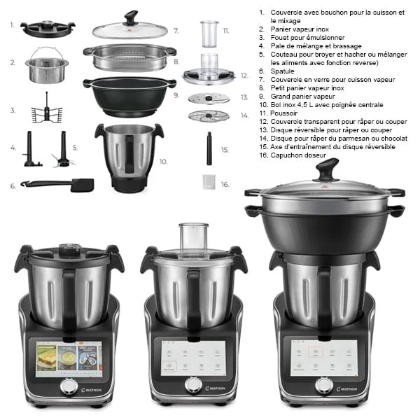 Robot cuiseur multifonction 4,5 L 1000 W Mathon