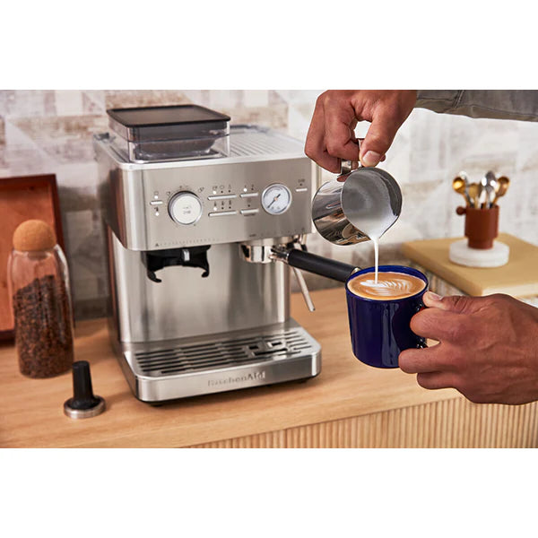 Machine à café semi-automatique avec broyeur 5KES6551SX Kitchenaid