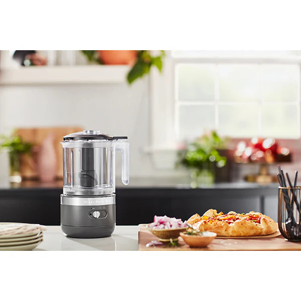 Hachoir électrique sans fil 2 vitesses 1,18 L gris mat 5KFCB519EDG Kitchenaid