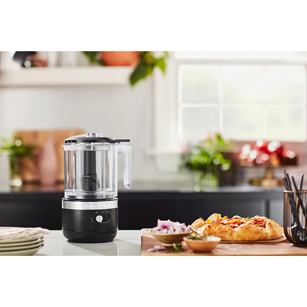 Hachoir électrique sans fil 2 vitesses 1,18 L noir réglisse 5KFCB519EBM Kitchenaid