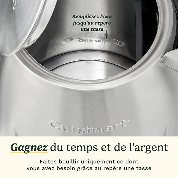 Bouilloire électrique en inox sans fil 1,5 L 3000 W Core Collection JK1600E Cuisinart