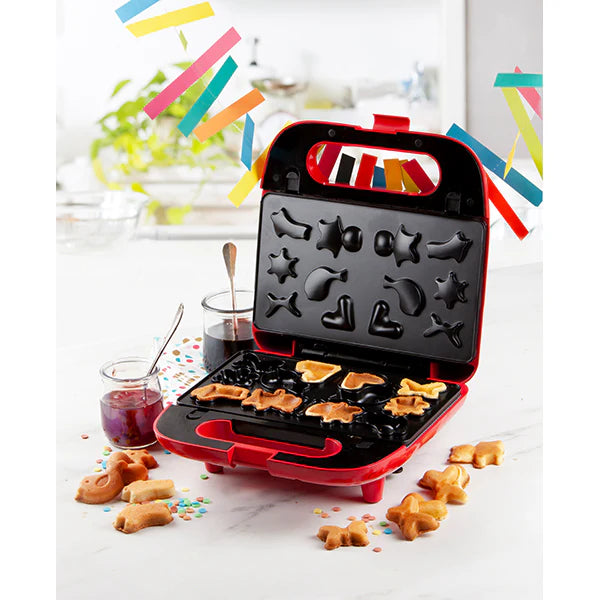 Gaufrier multifonctions 5 plaques 750 W Snack Party rouge Domo