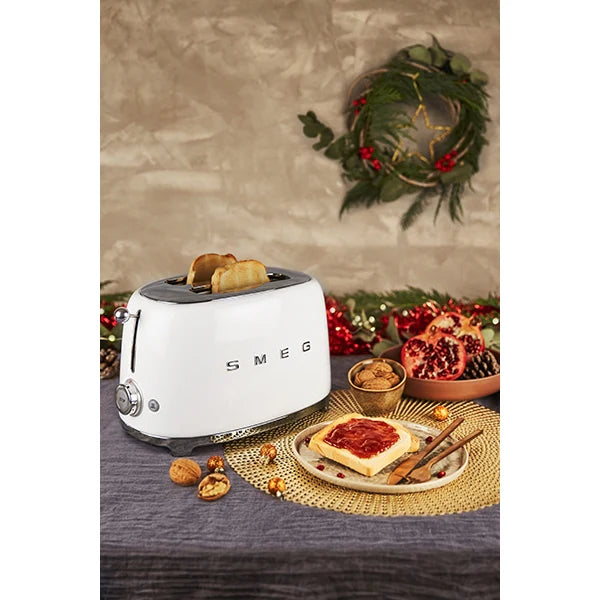 Toaster 2 tranches 950 W TSF01WHEU blanc Smeg