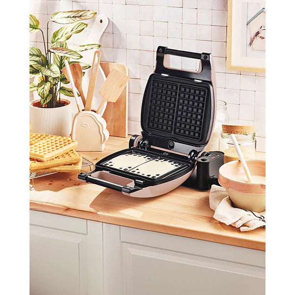 Gaufrier électrique 2 plaques Premium Gaufres® gris minéral 1200 W Lagrange