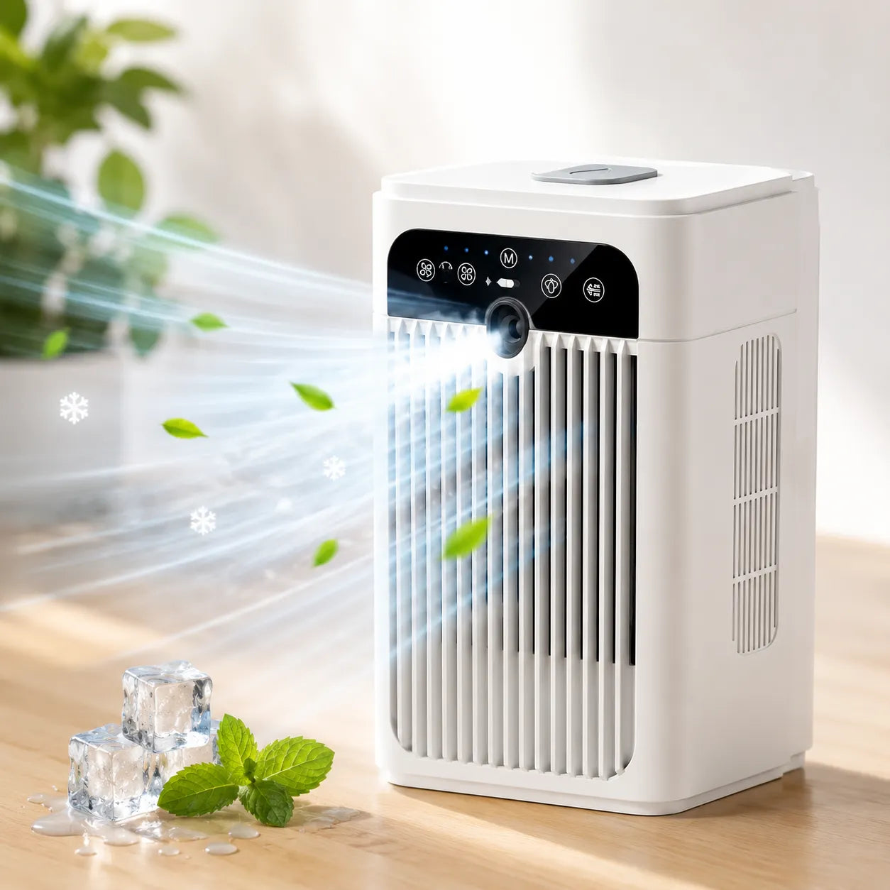 AeroMist | Ventilateur Brumisateur Rafraîchisseur d'Air Portable Rechargeable