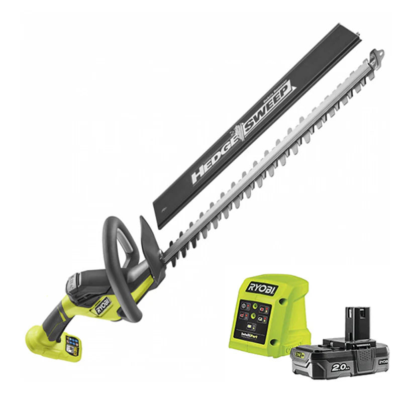 Taille-haies LINEA RYOBI RY18HT45A-120 18V lames 45cm HedgeSweep™ avec 1x2Ah et chargeur 1,5A