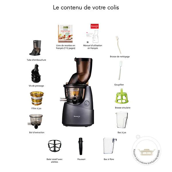 Extracteur de jus B9700BX anthracite Kuvings