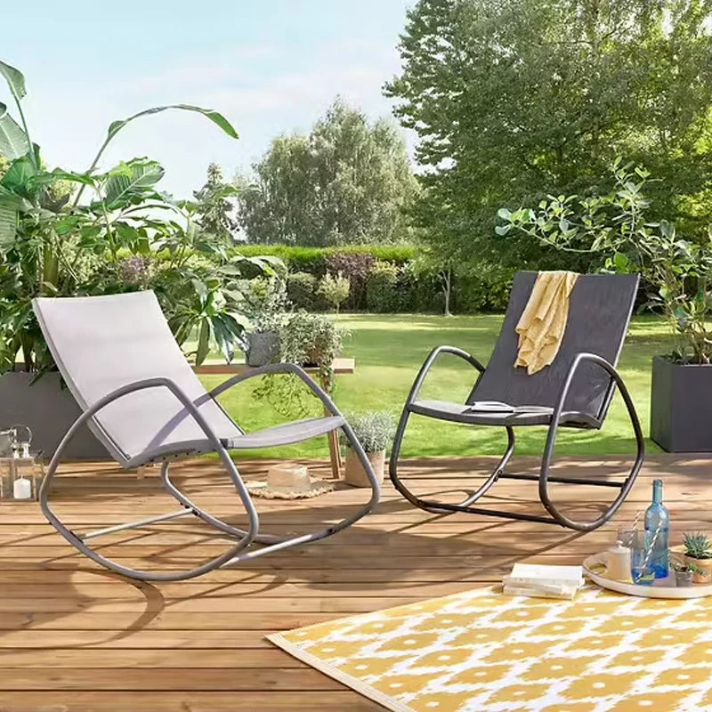 Fauteuil à bascule Swing - gris