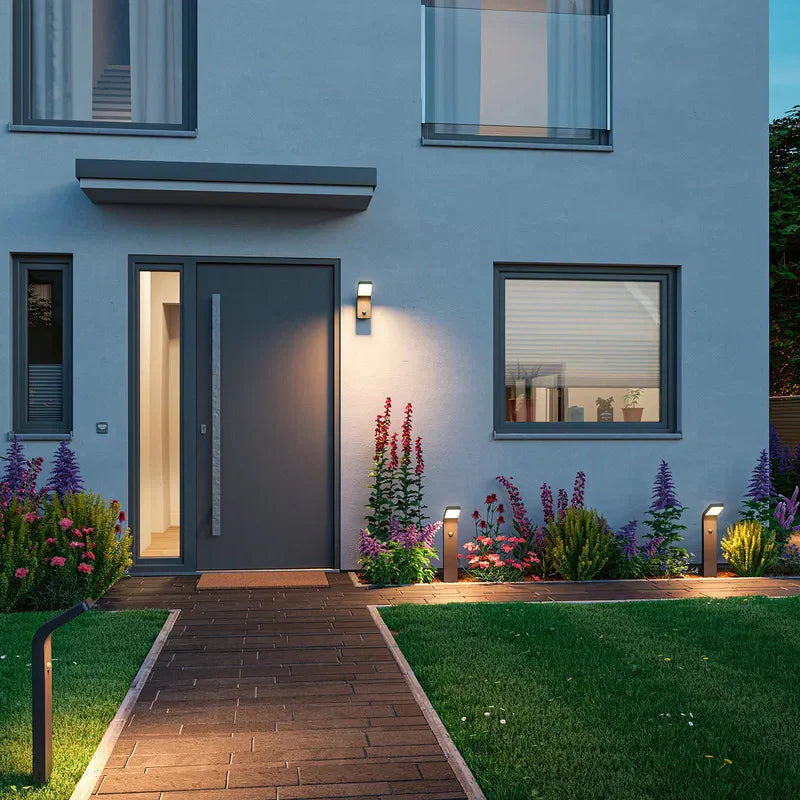 Borne lumineuse Kulma avec détecteur de mouvement Extérieur - Paulmann - 94747 - 230V -  7,5W - 1000lm - 3000K - IP44 - Bord de mer