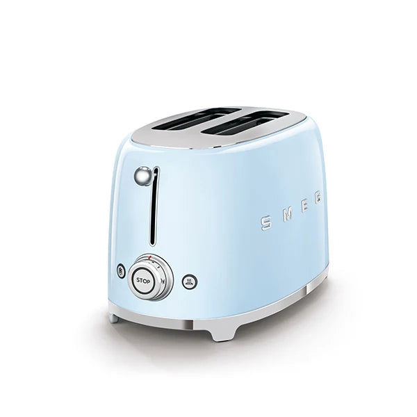 Toaster 2 tranches bleu azur 950 W TSF01PBEU Smeg