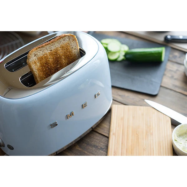 Toaster 2 tranches bleu azur 950 W TSF01PBEU Smeg