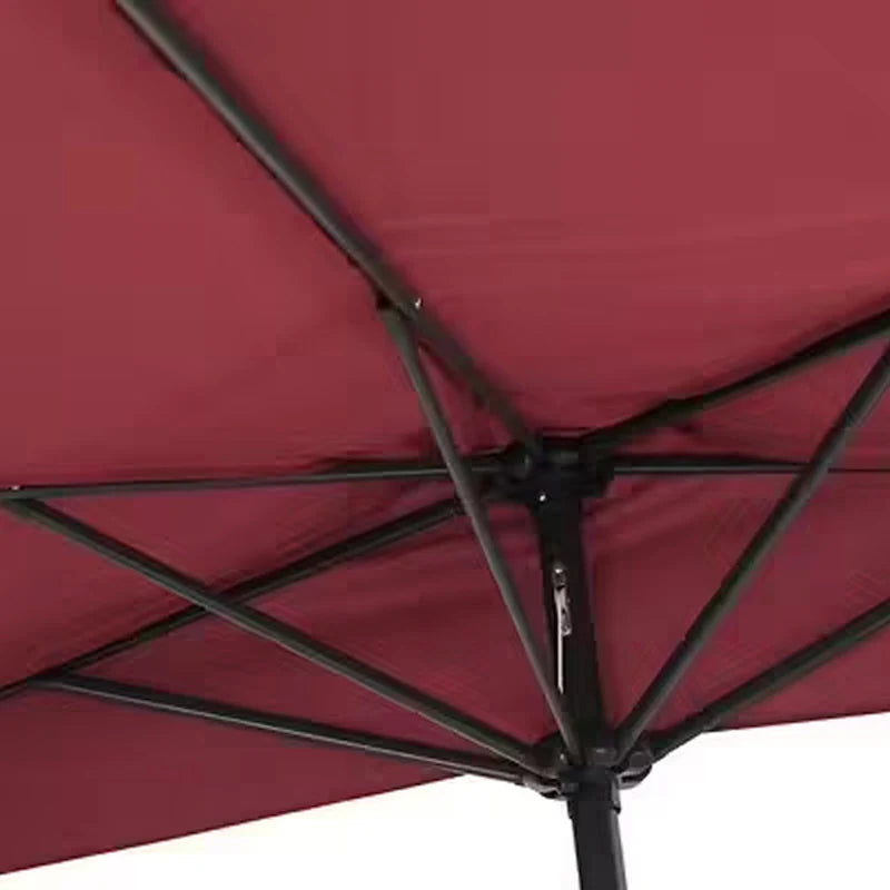 Parasol demi lune - rouge