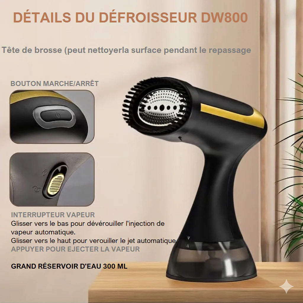 Défroisseur Vapeur Professionnel 1500W – Réservoir 300ml | Sans Repassage