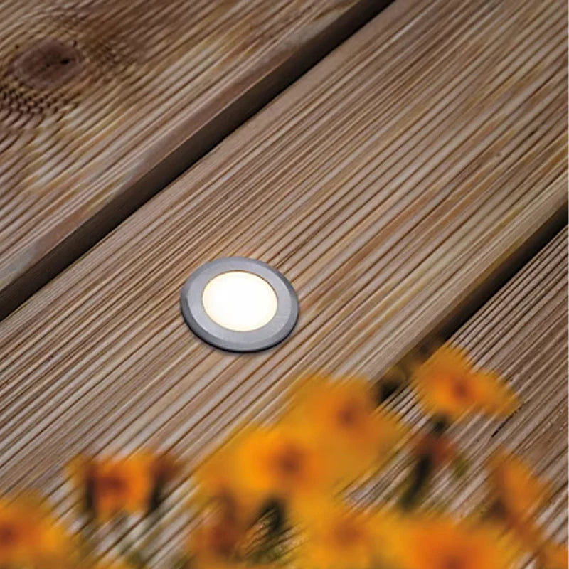 Encastré de sol Floor rond Extérieur - Paulmann - 94365 - 230V - 2,2W - 150lm - 2200K - IP67 - Respect des insectes