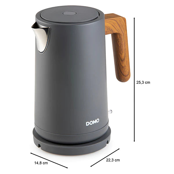 Bouilloire grise mat 1,7 L 2200 W Domo