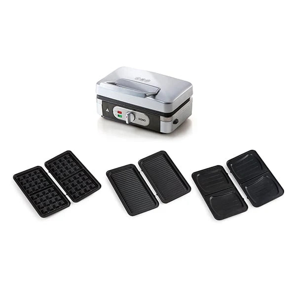 Appareil 3 en 1 grill, gaufrier et croque-monsieur 30 cm 1000 W DO9136C Domo