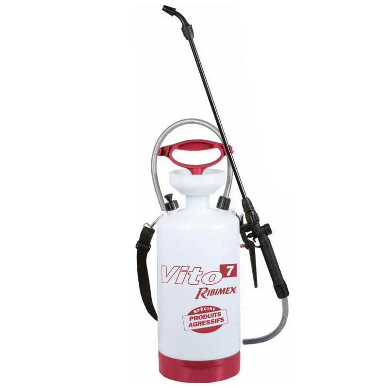 Pulverisateur RIBIMEX 7L à pression préalable spécial produits agressifs "VITO7"