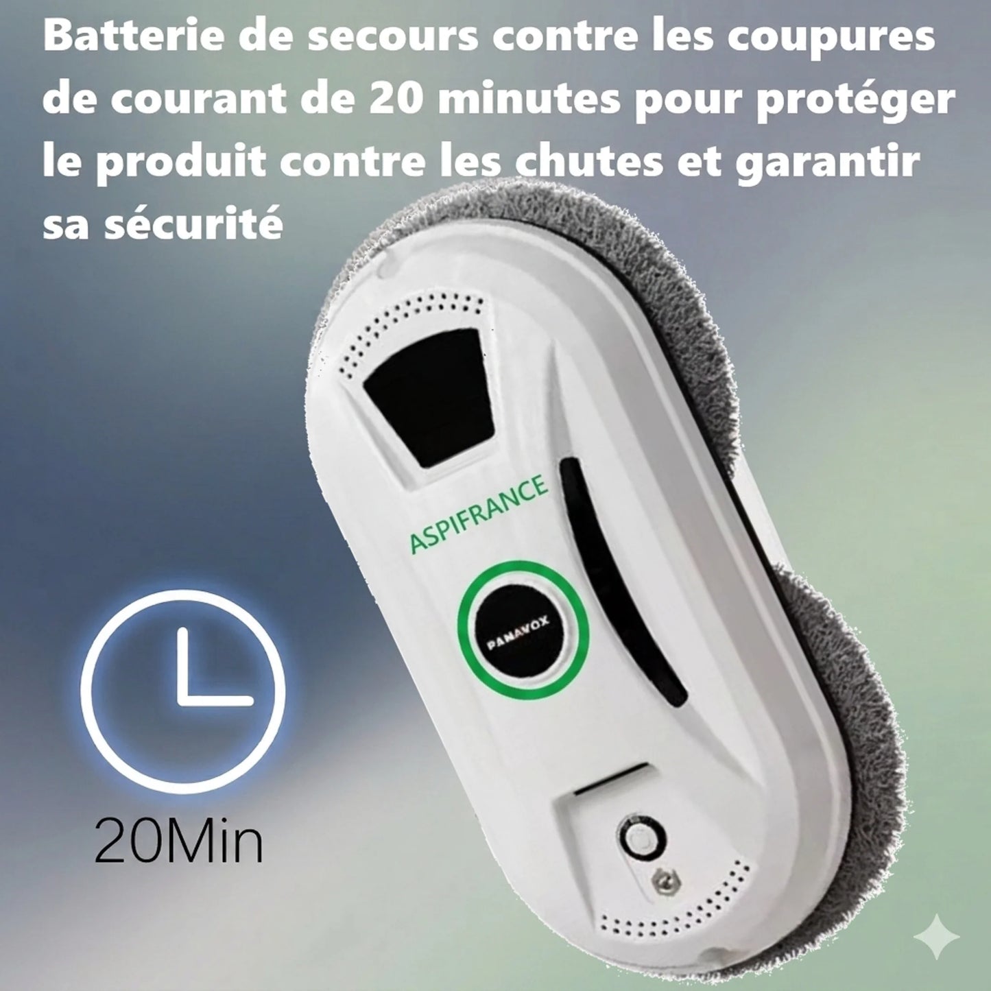 Robot Lave-Vitre RAL-05 - Aspiration 5600Pa & 3 Modes de Nettoyage
