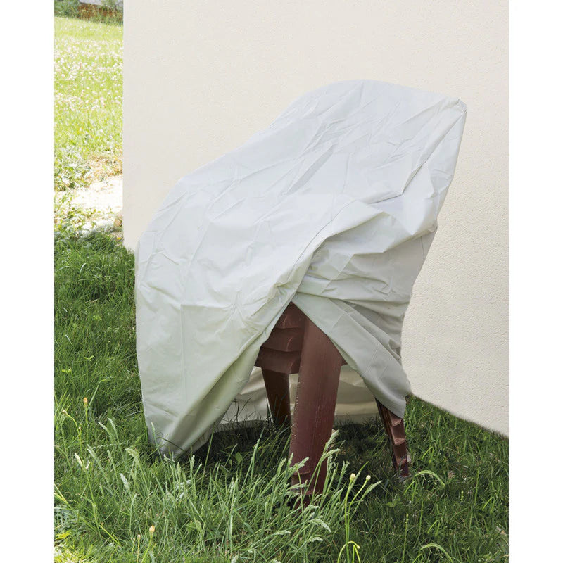 Greengeers 93814 Housse Protection de 6 Chaises Polyéthylène Gris 120 x 65 x 65 cm
