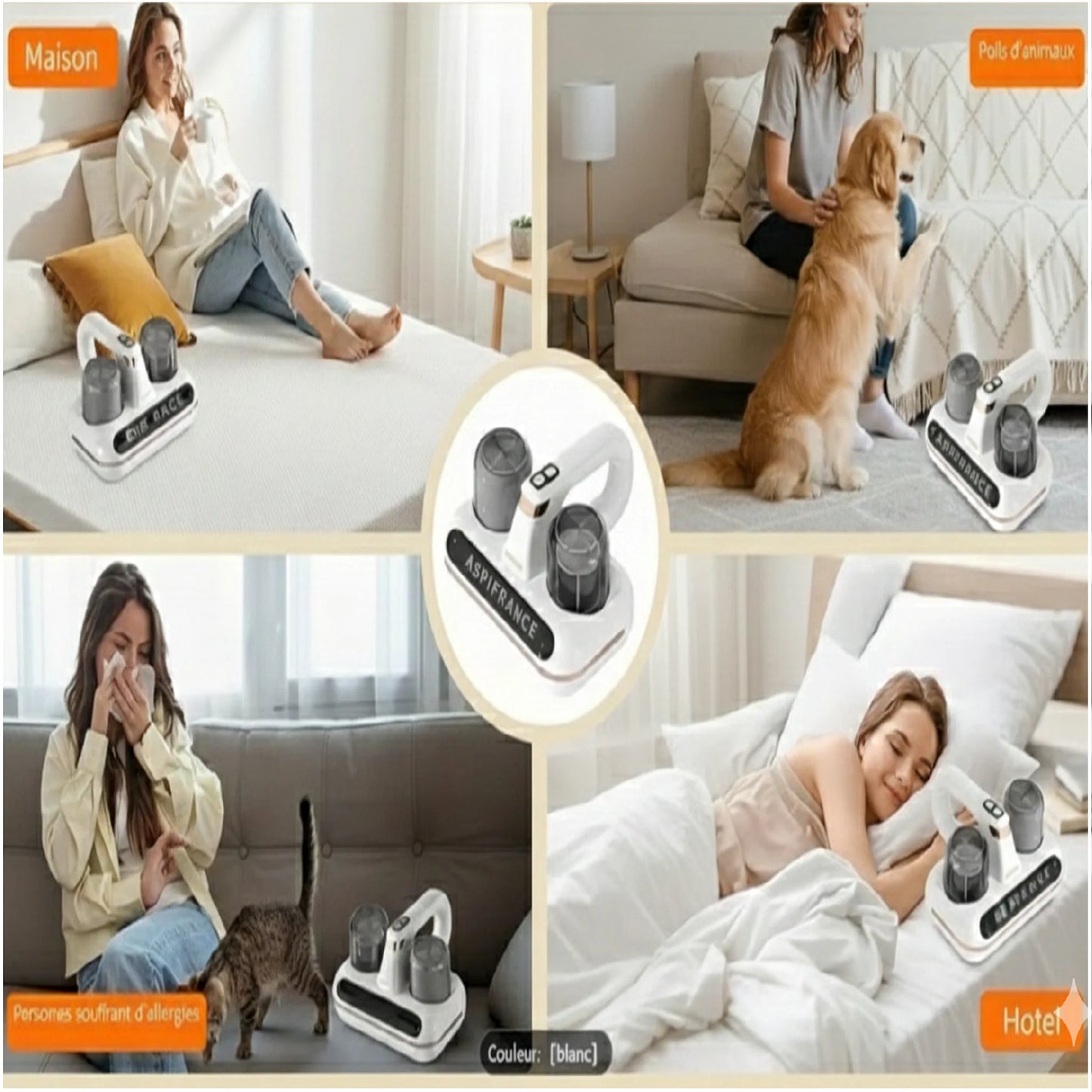 Aspirateur Matelas EXPERT LG15 - Stérilisation UV - Anti-Acariens