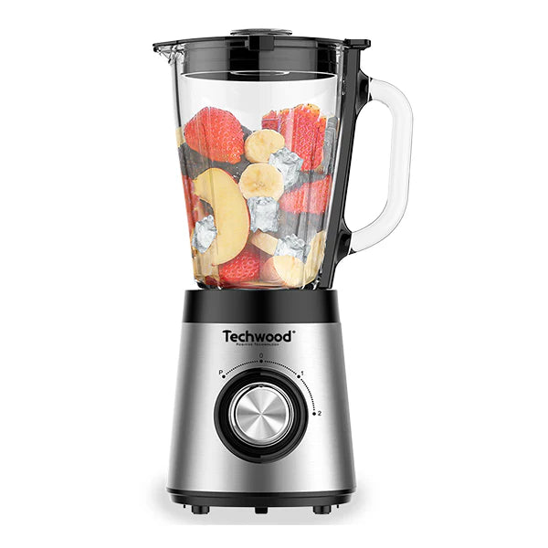 Blender inox bol en verre double sécurité 1,5 L Techwood