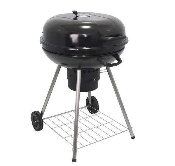 Barbecue Charbon sur Chariot Bicook – Grande Grille – Réglable en Hauteur – Idéal 8 Personnes