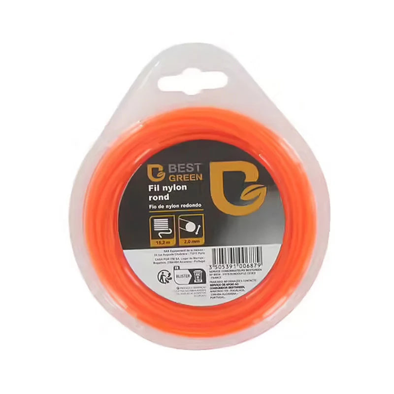 Fil pour débroussailleuse - Profil rond - Nylon