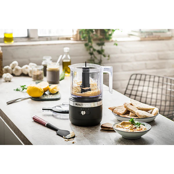Hachoir électrique sans fil 2 vitesses 1,18 L noir réglisse 5KFCB519EBM Kitchenaid