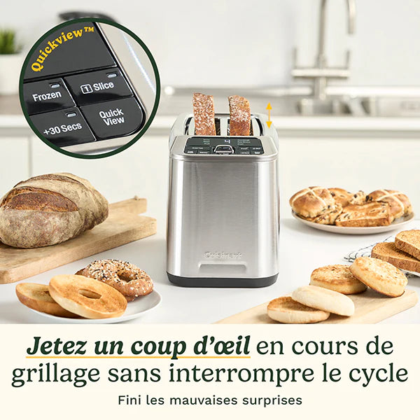 Grille-pain 2 fentes automatique en inox Smart Elite Collection 1000 W CPT525E Cuisinart